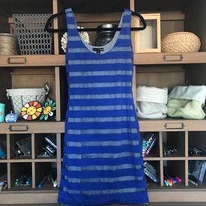 Indigo/gray stripe dress from Aqua